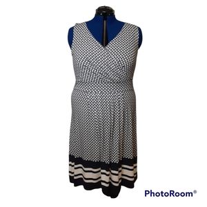 LANDS' END sleeveless jersey dress XL